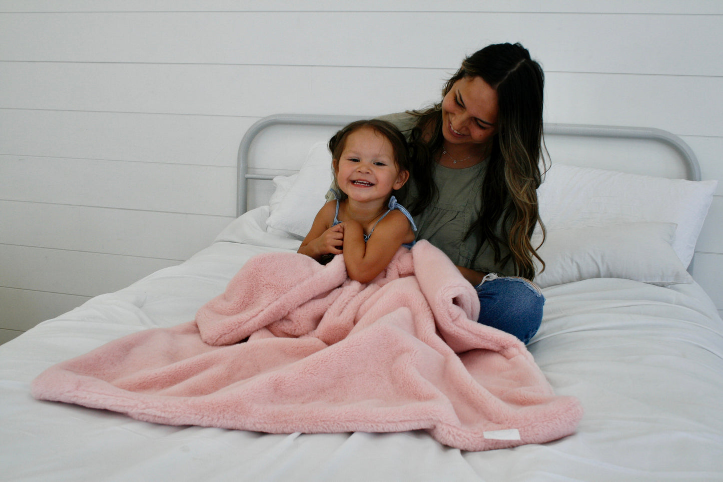 Baby Minky Blanket - Light Pink