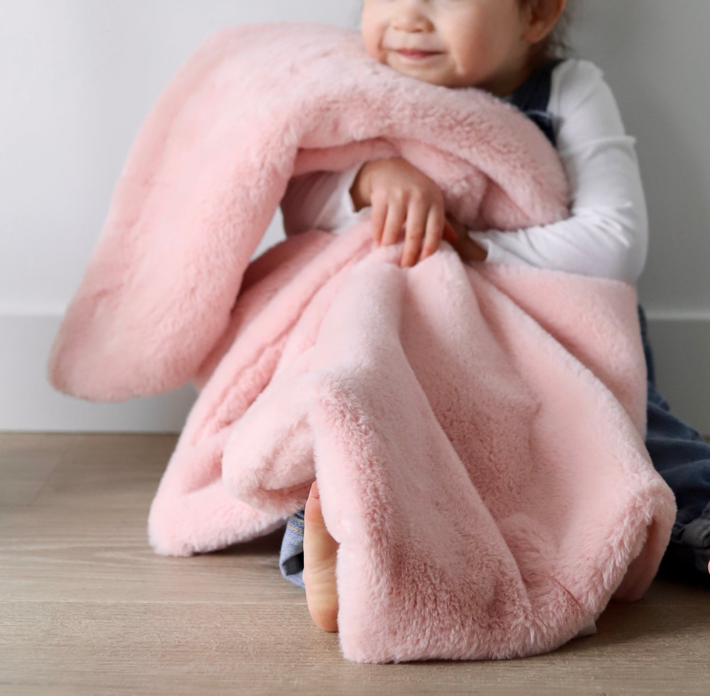 Baby Minky Blanket - Light Pink