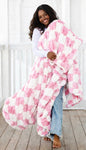 Pink Checkered Blanket - PRESALE