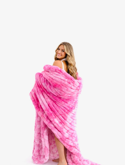 Pink Peony Blanket