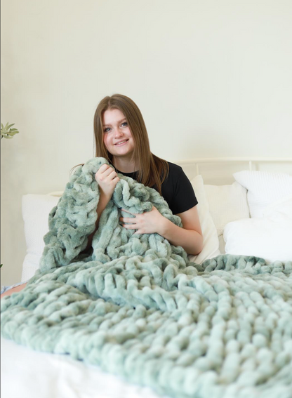 Marble Green Blanket