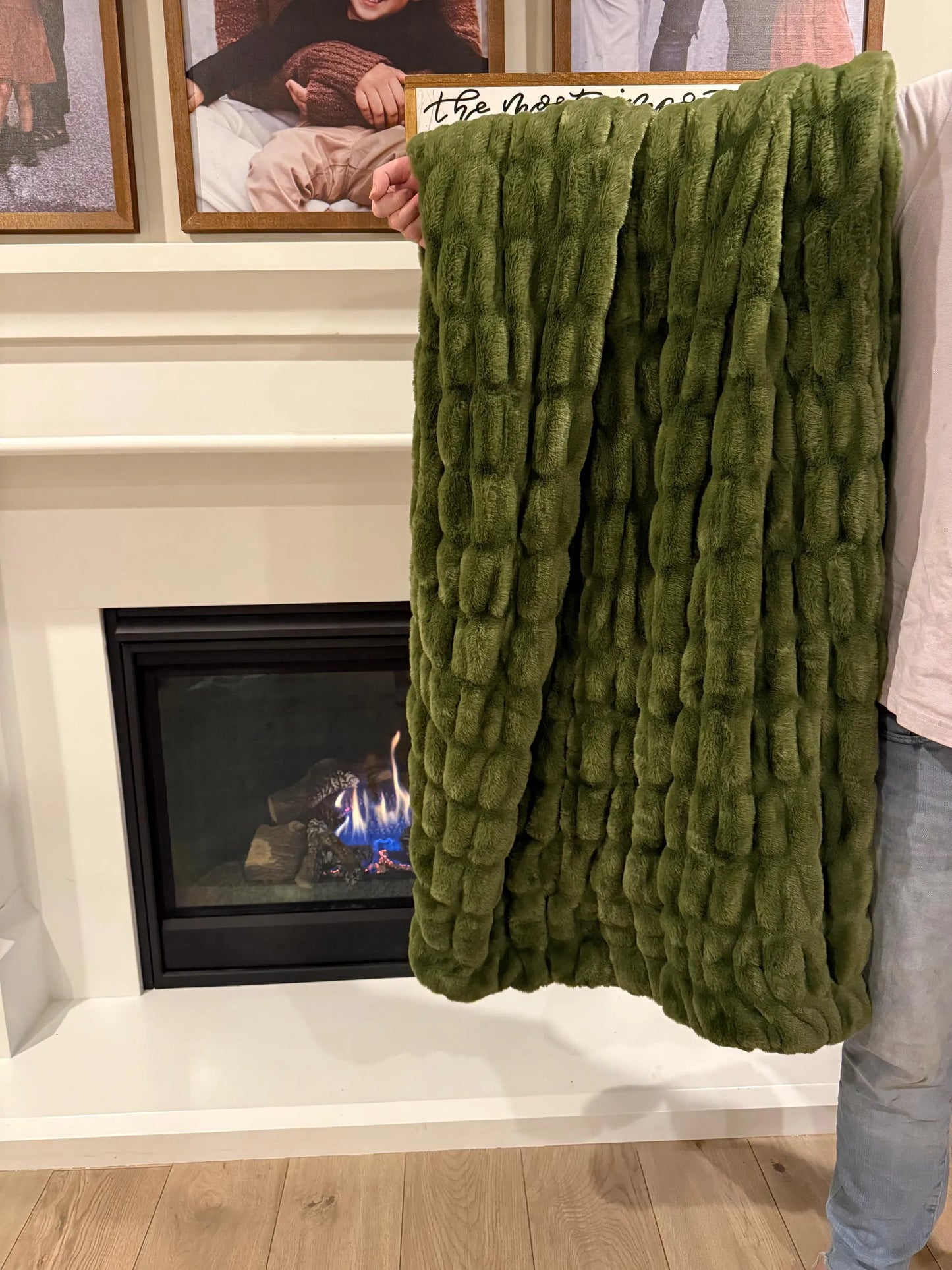 Mossy Green Blanket