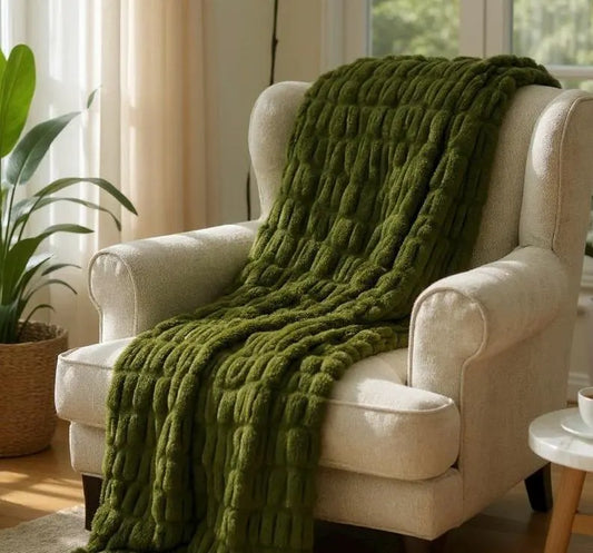 Mossy Green Blanket