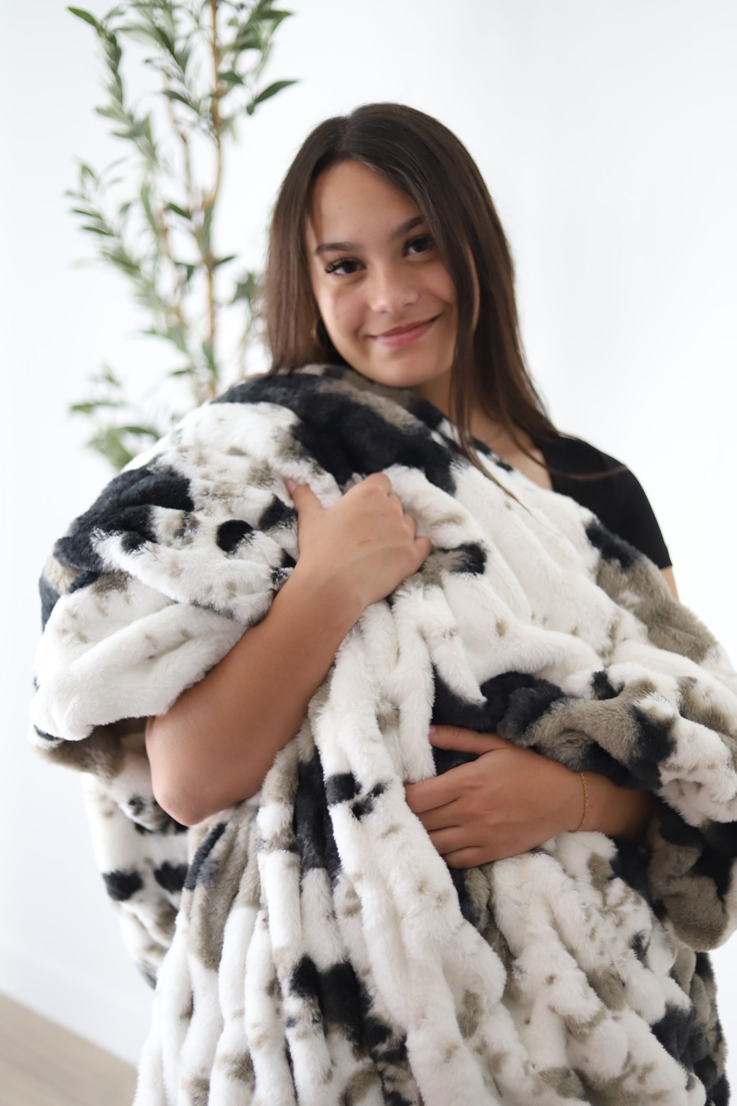 Black Cow Blanket