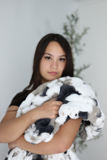 Black Cow Blanket